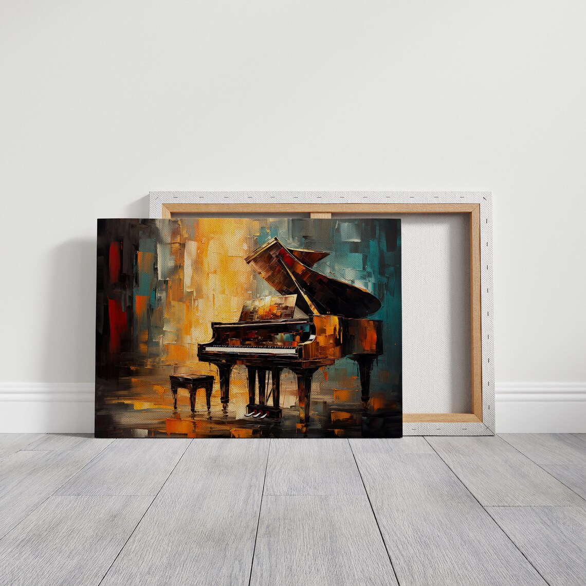 Abstract Piano Art Print, Expressionist Music Decor - Image 7