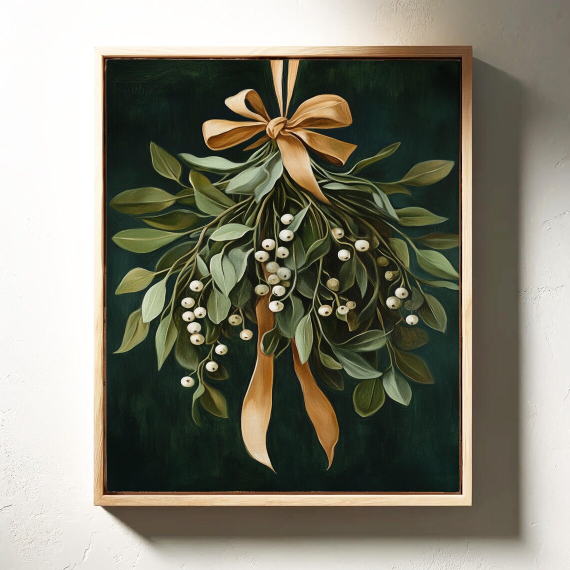 Elegant Mistletoe, Rustic Vintage Christmas Decor - Image 6