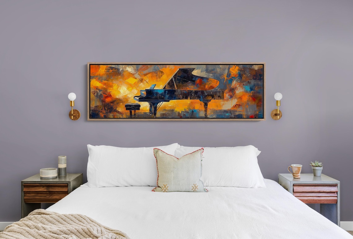 Modern Grand Piano Art, Bold Brush Stroke Poster - Image 4