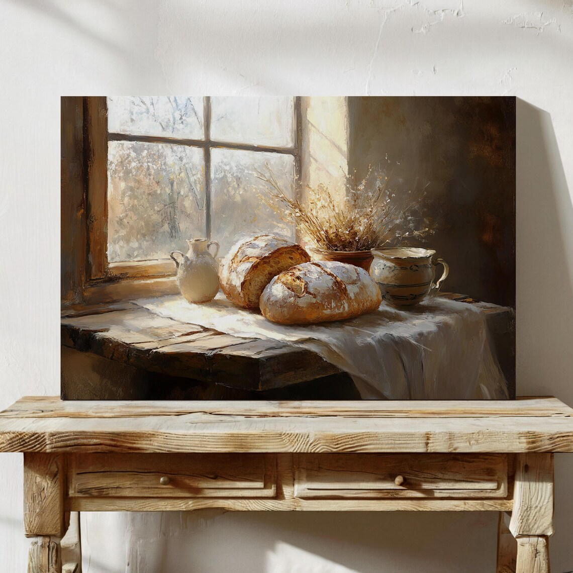Farmhouse Baked Bread Kitchen Art Print, Rustic Decor - Image 5