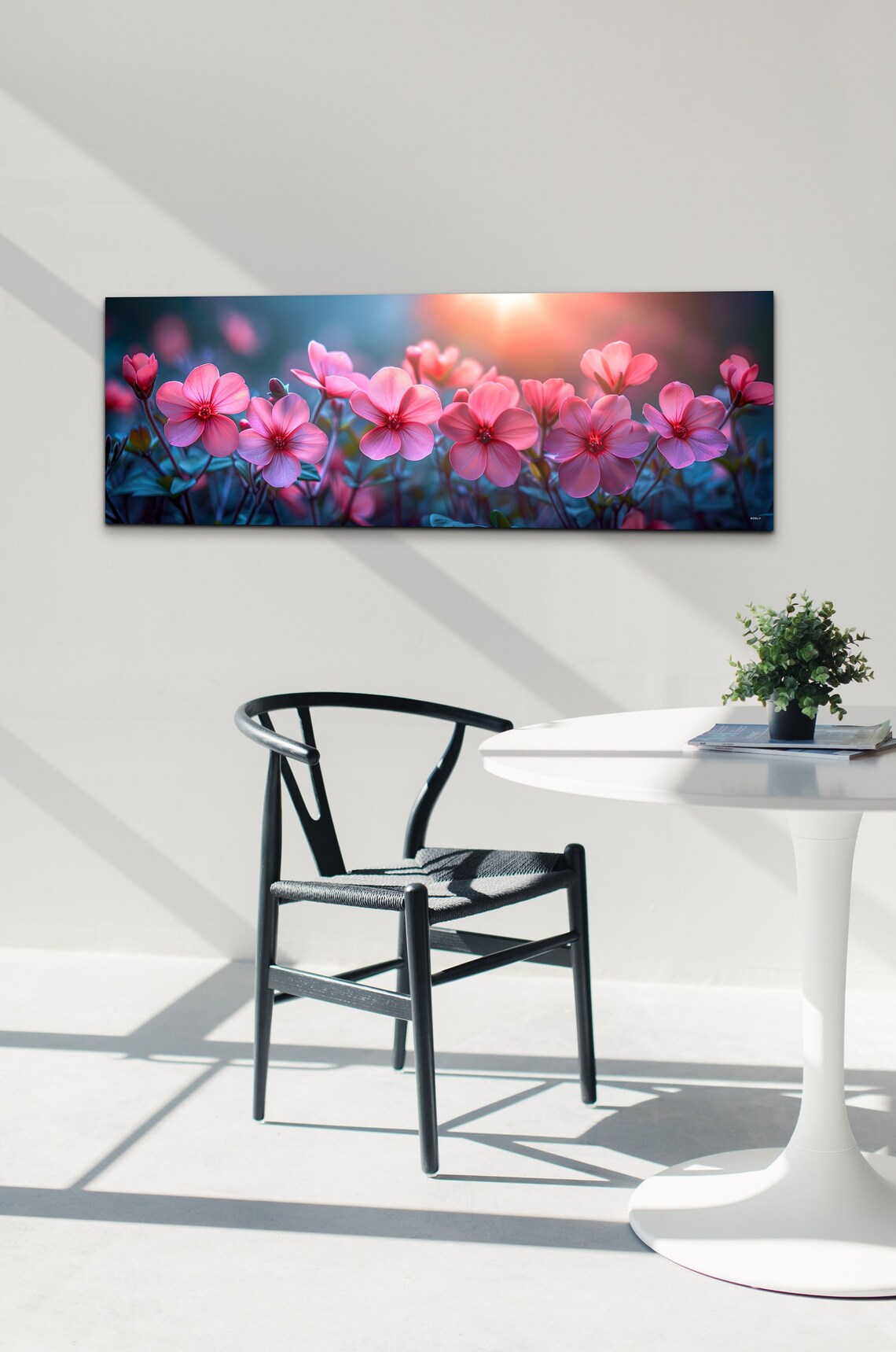 Rose Pink Geranium Flowers, Floral Wall Decor - Image 6