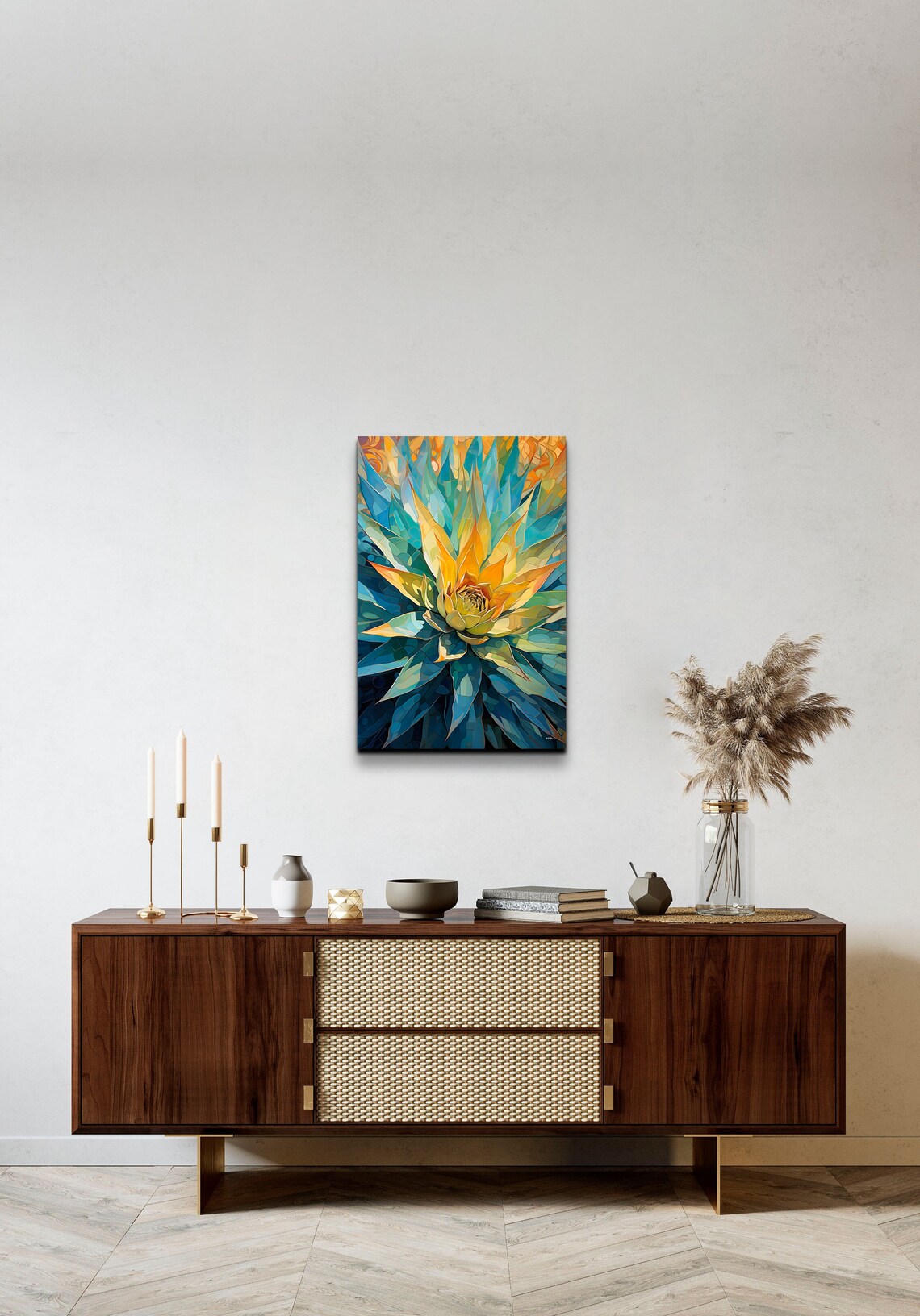 Watercolor Agave Art Print, Modern Botanical Decor - Image 4
