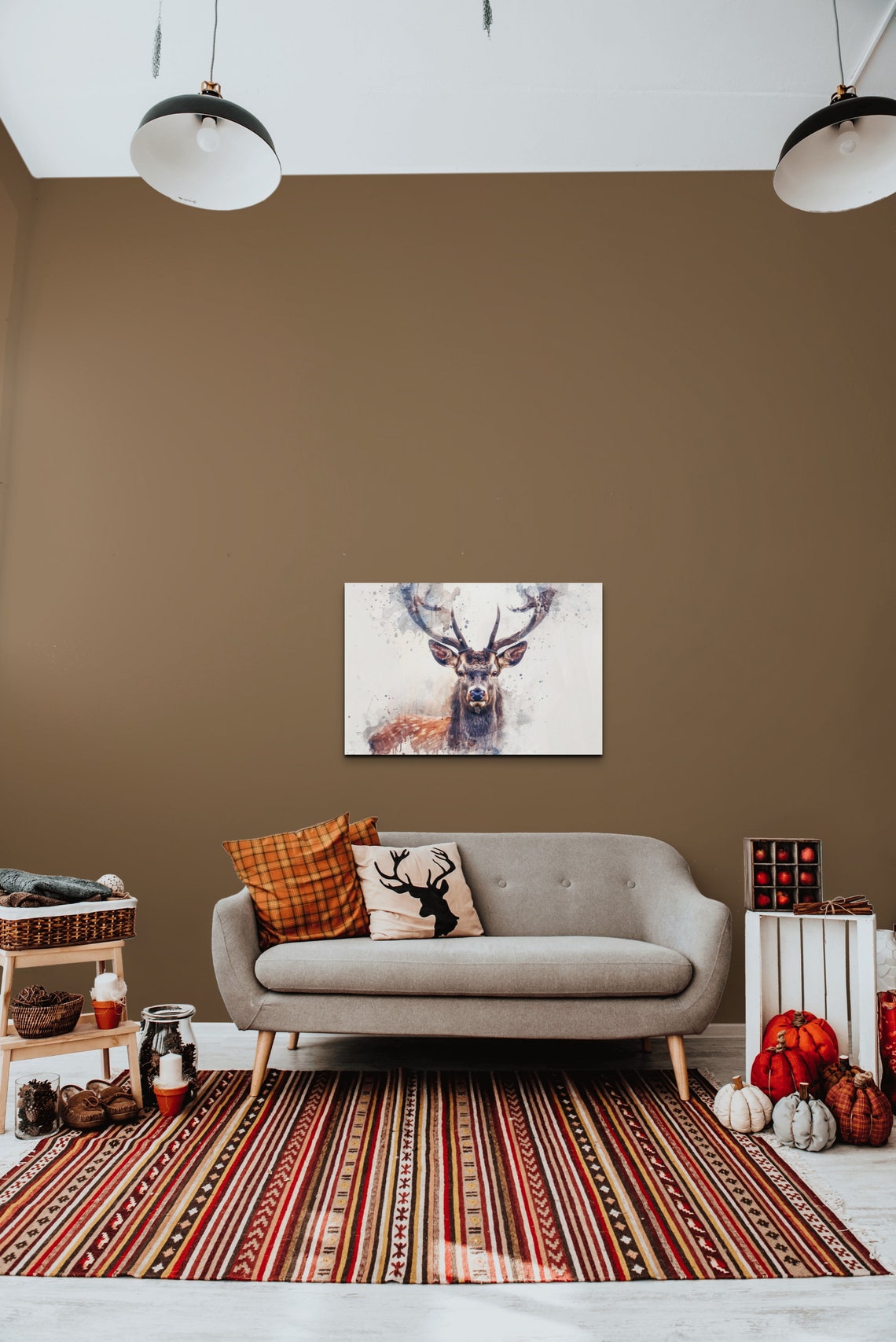 Watercolor Elk Art Print, Deer Wall Art - Image 6
