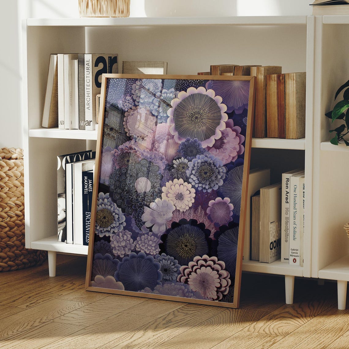 Midnight Bloom Symphony Art Print