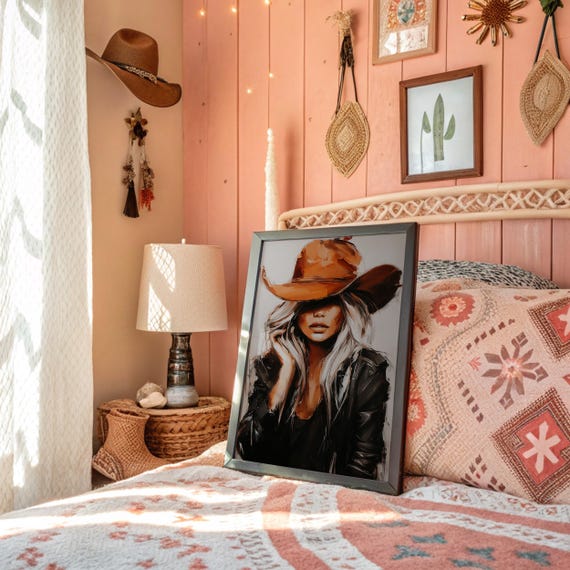 Cowgirl Portrait In Desert Tones