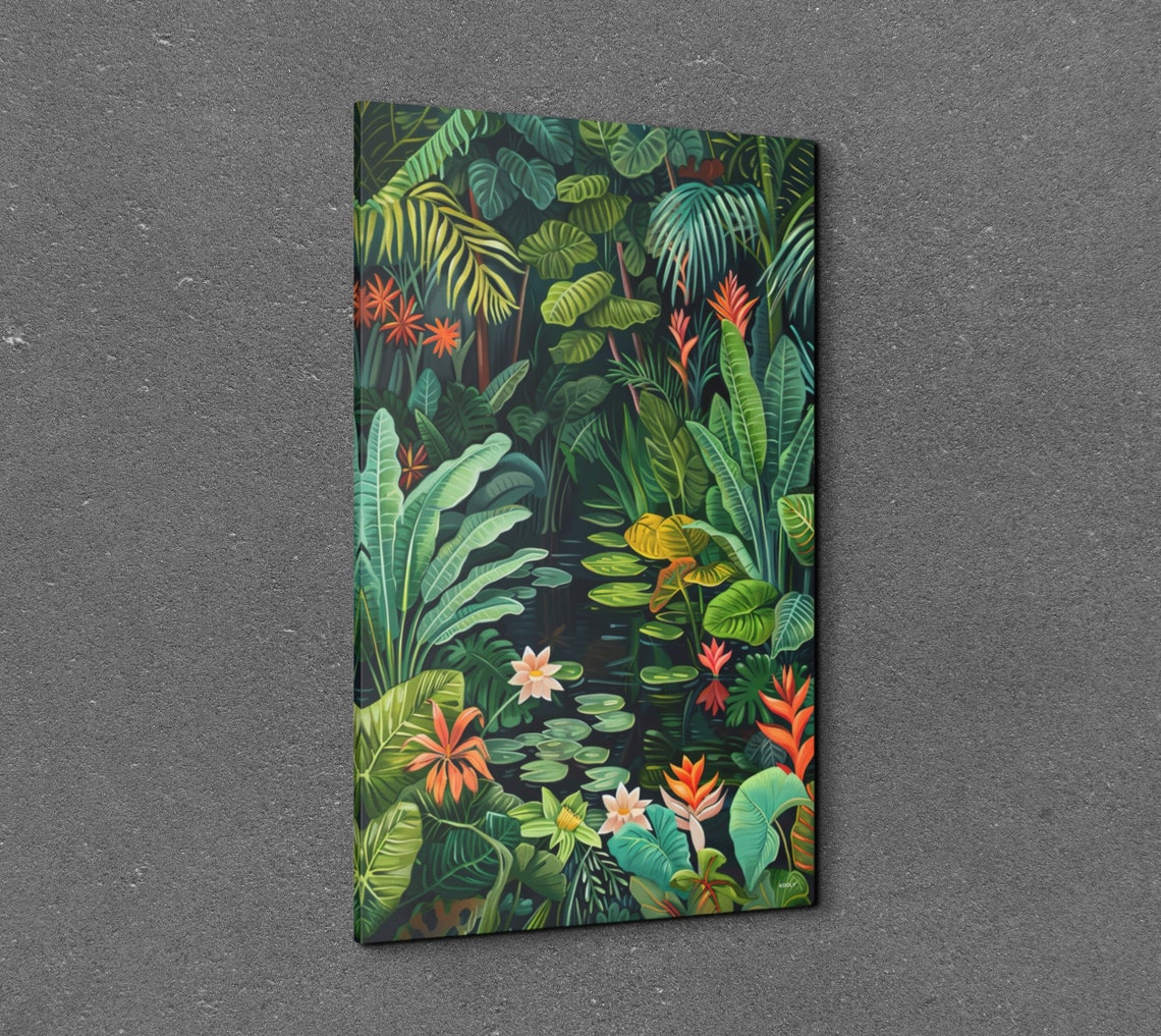 Tropical Jungle Abstract Art Print - Image 3