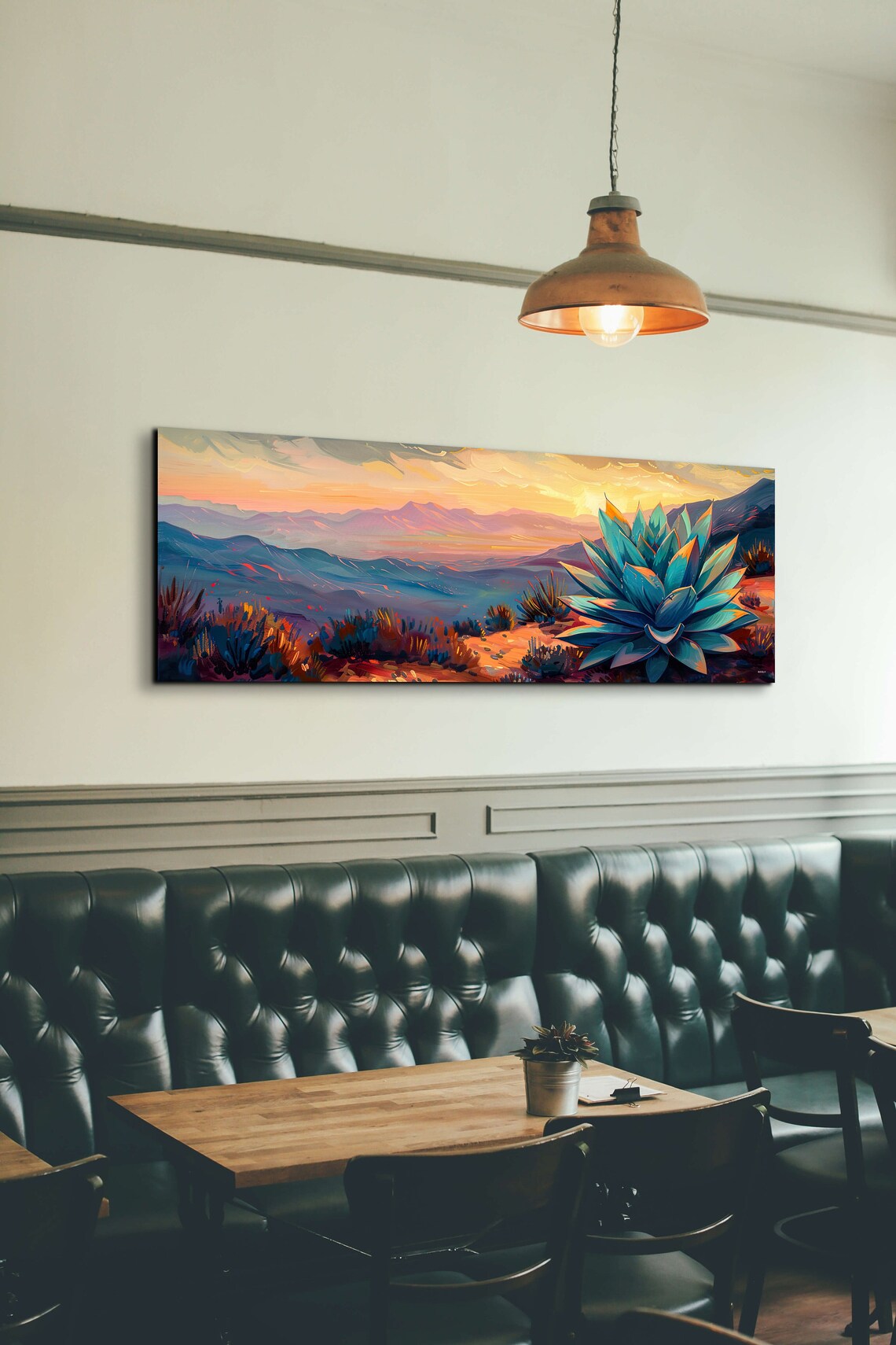 Agave Cactus Wall Art Print, Southwest Style Decor - Image 4