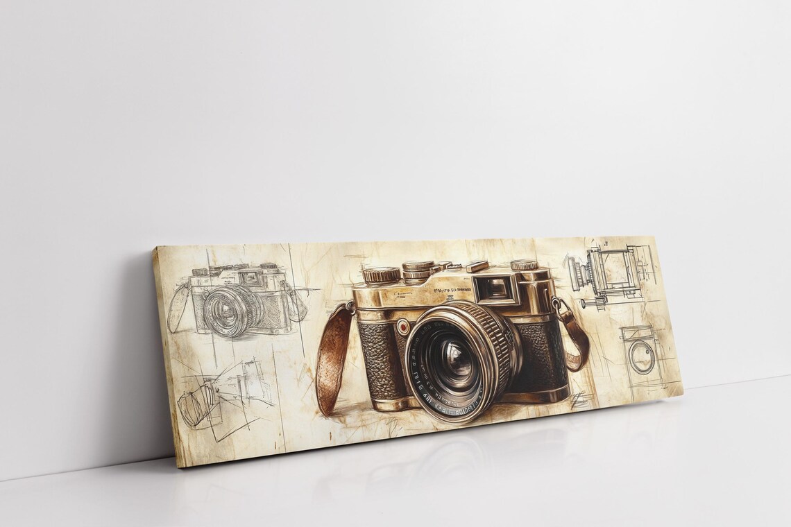 Vintage Camera Art Print, Retro Photography Wall Art - Image 3