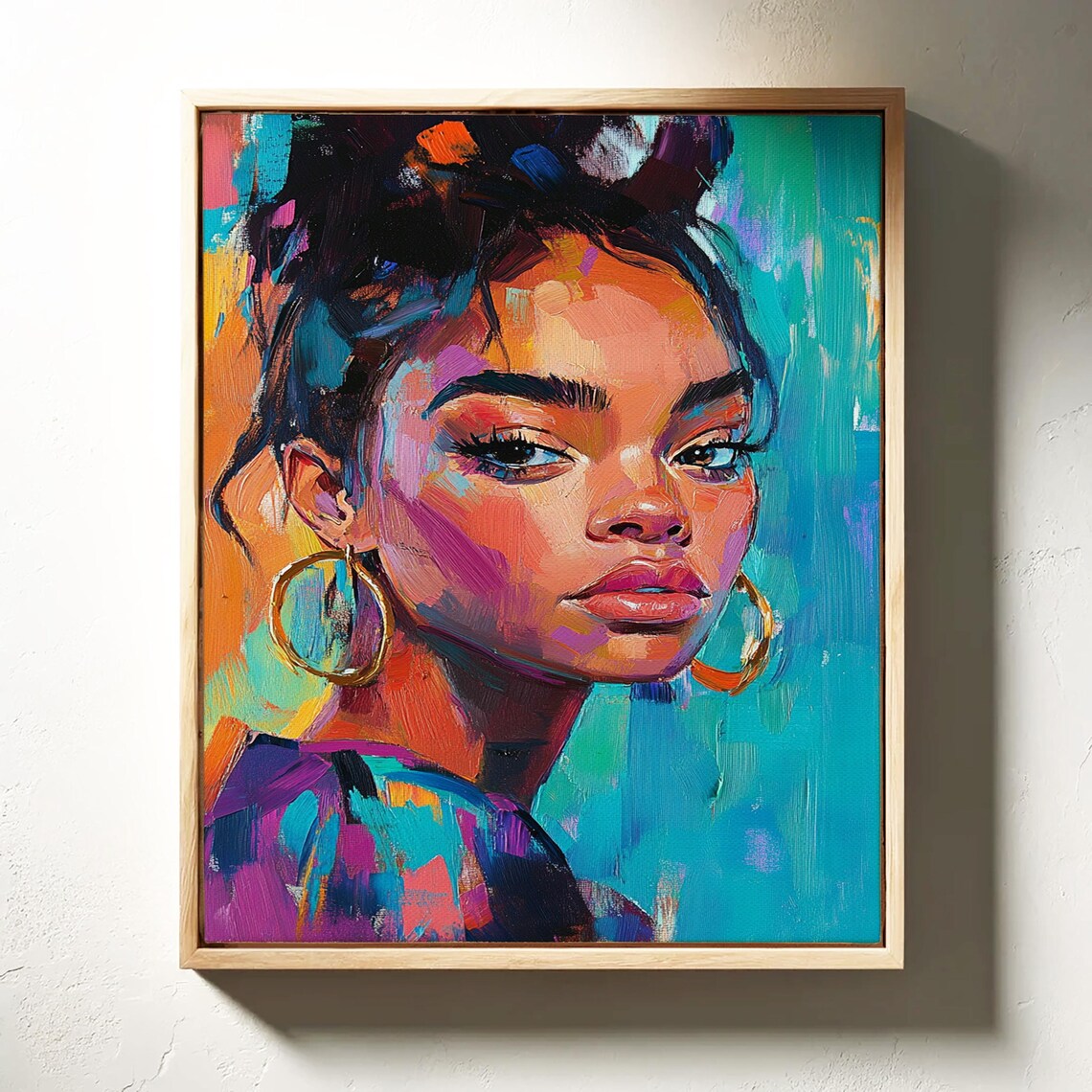 Abstract Portrait Of A Bold Woman, Contemporary Art Print - Image 4