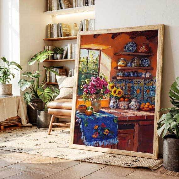 Mexican Kitchen Wall Art, Rustic Country Art Print