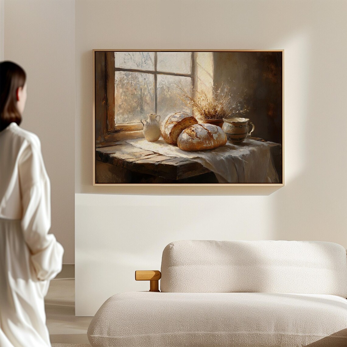 Farmhouse Baked Bread Kitchen Art Print, Rustic Decor - Image 2
