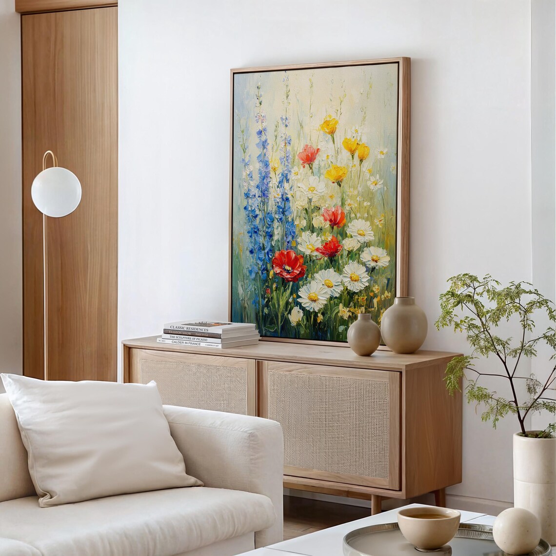 Wildflower Meadow Art Print, Rustic Nature - Image 5