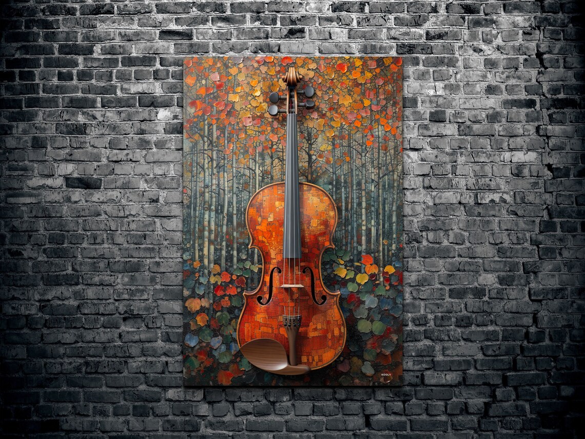 Violin Music Studio Decor, Instrument Art Print - Image 2