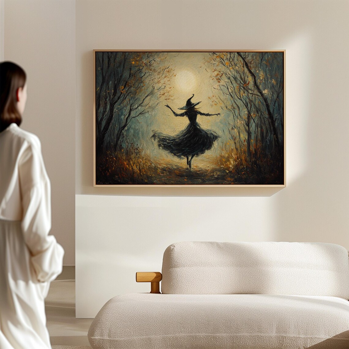Enchanted Witch Dancing Under Moonlight Art Print - Image 7