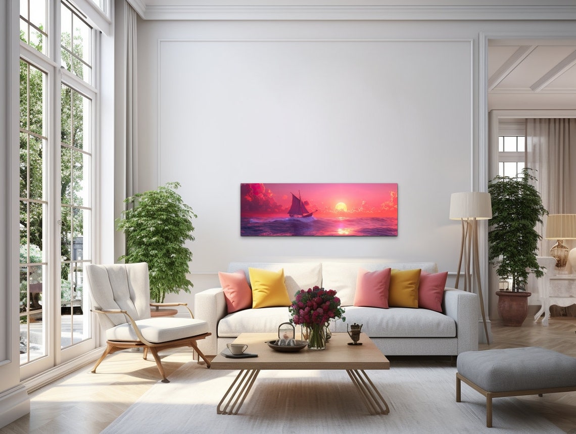 Sailboat With Sunset, Nautical Wall Art - Image 7