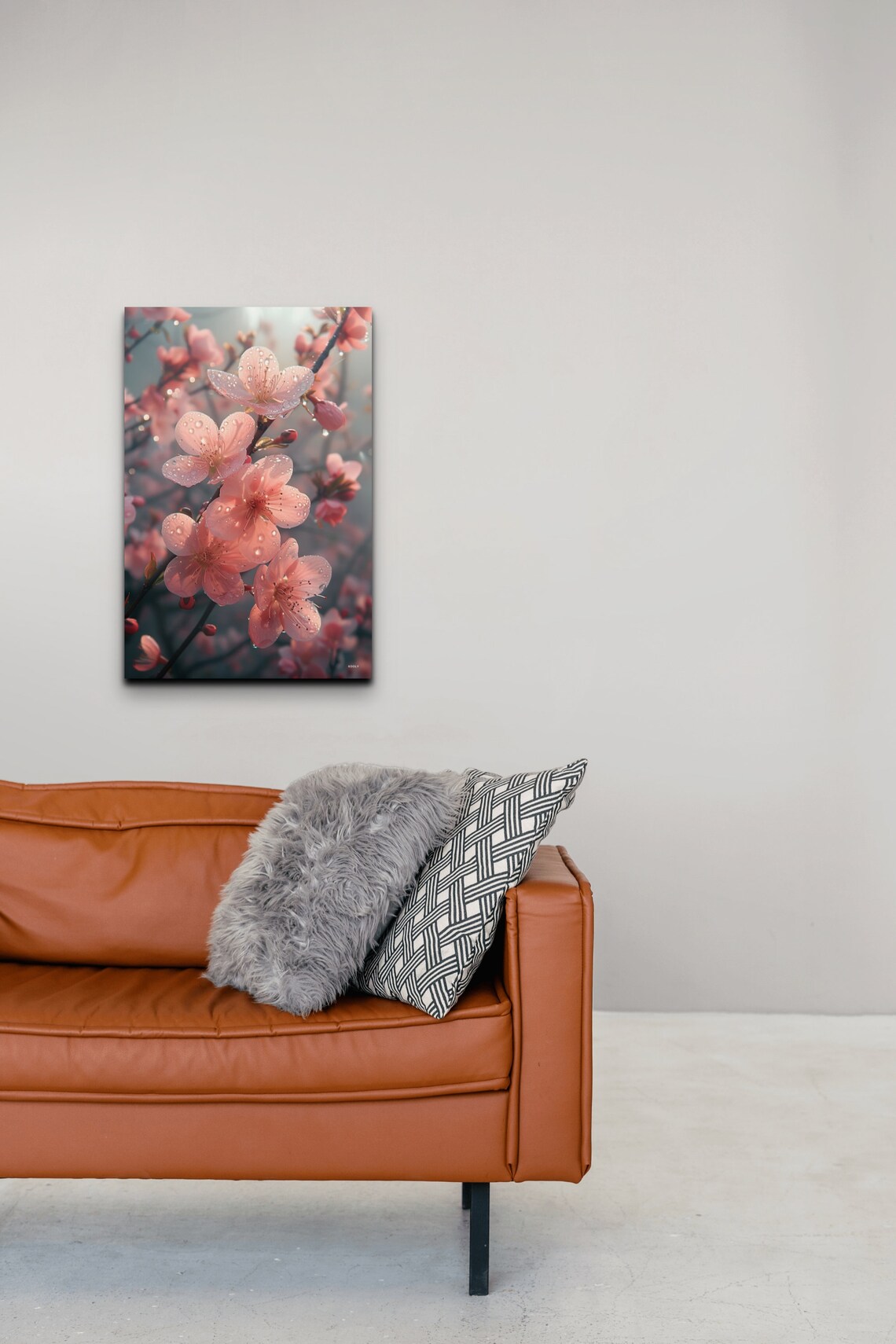 Blossoming Cherry Tree Art Print, Fresh Rain Drops - Image 5