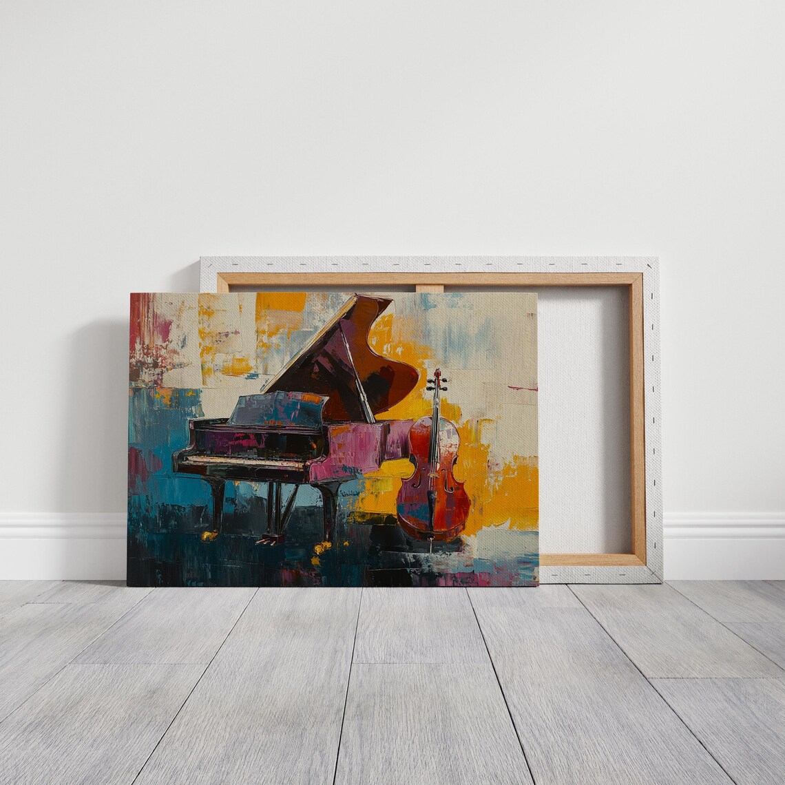 Abstract Piano And Cello Art Print, Expressionist - Image 3