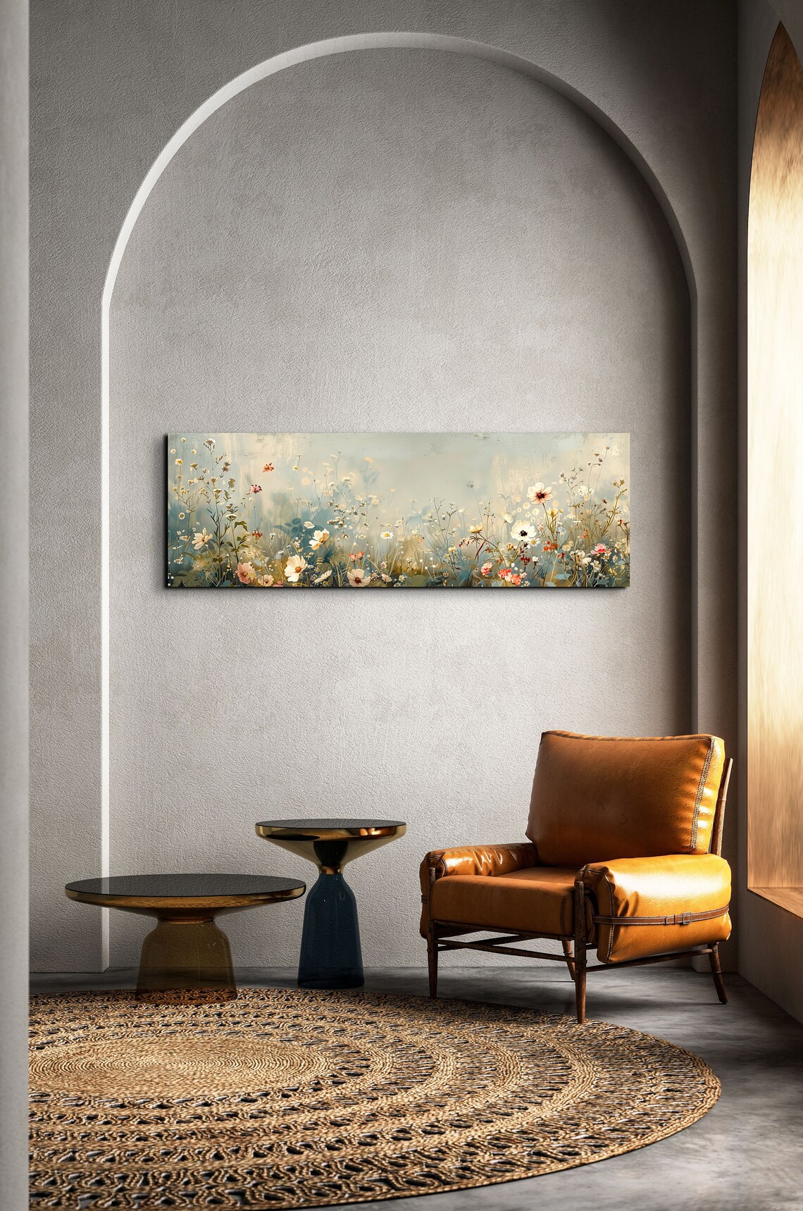 Vintage Wildflower Scene, Nature Art Print - Image 4