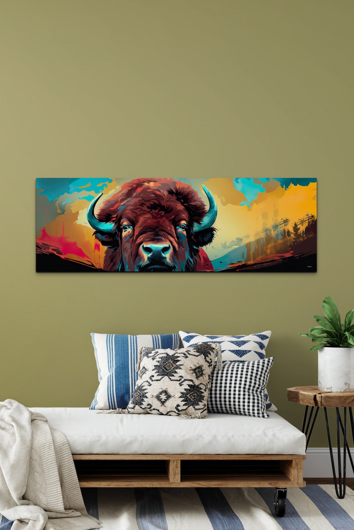 Bison - Modern Art Print - Image 7