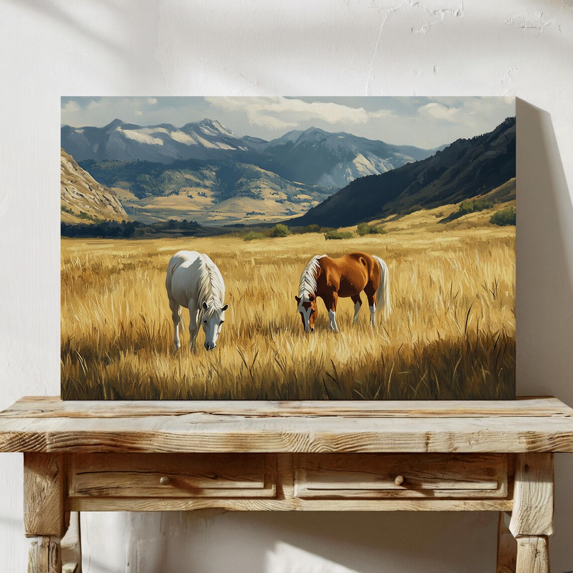 Wild Horses, Rustic Farmhouse Equestrian Art Print - Image 5