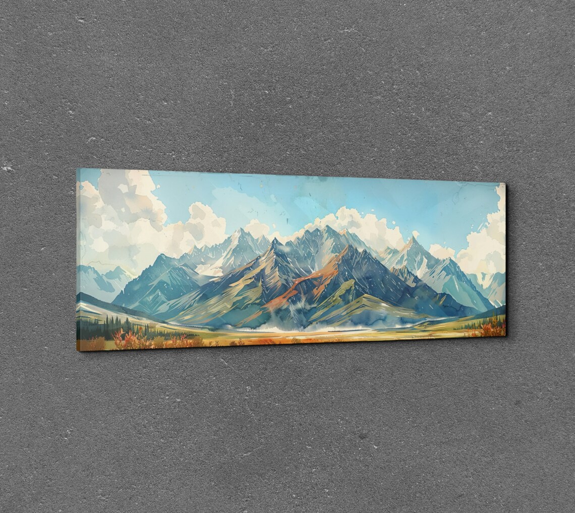 Brooks Mountain Range, Mid-Century Modern Scenery - Image 3