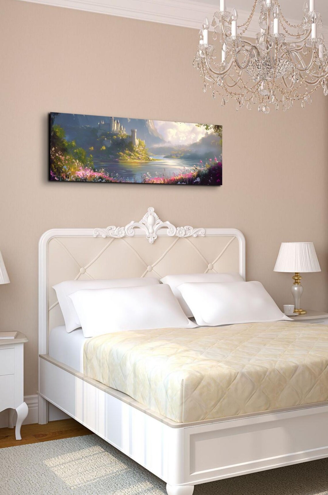 Rustic English Countryside Castle Landscape, Travel Poster - Image 7