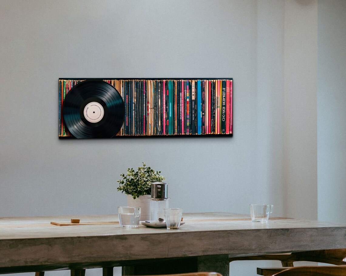 Record In Library, Panoramic Wall Art Print - Image 6