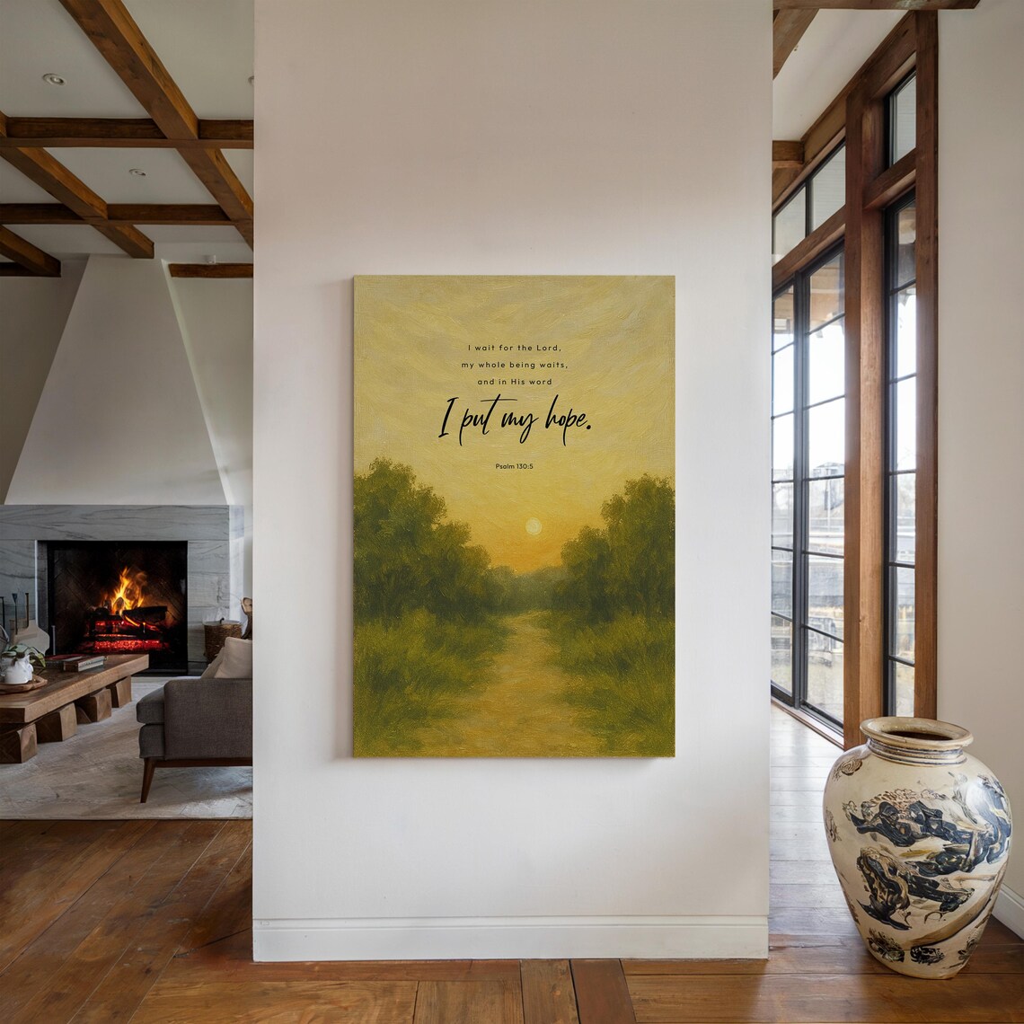 Psalm 1305 Inspirational Christian Watercolor Quote - Image 5