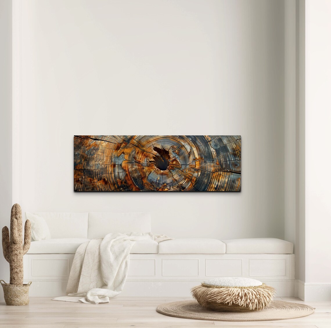 Abstract Tree Ring Art Print, Nordic Natural Art - Image 5