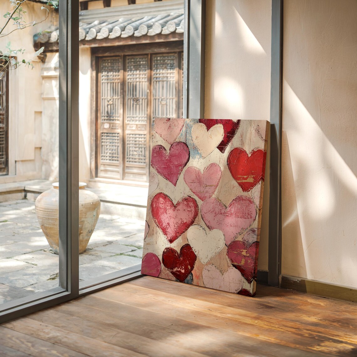 Abstract Heart Art, Modern Boho Love Poster - Image 5