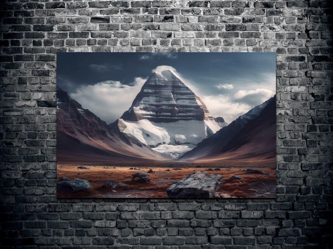 Mount Kailash Tibet Mountain Landscape Art Print - Image 7