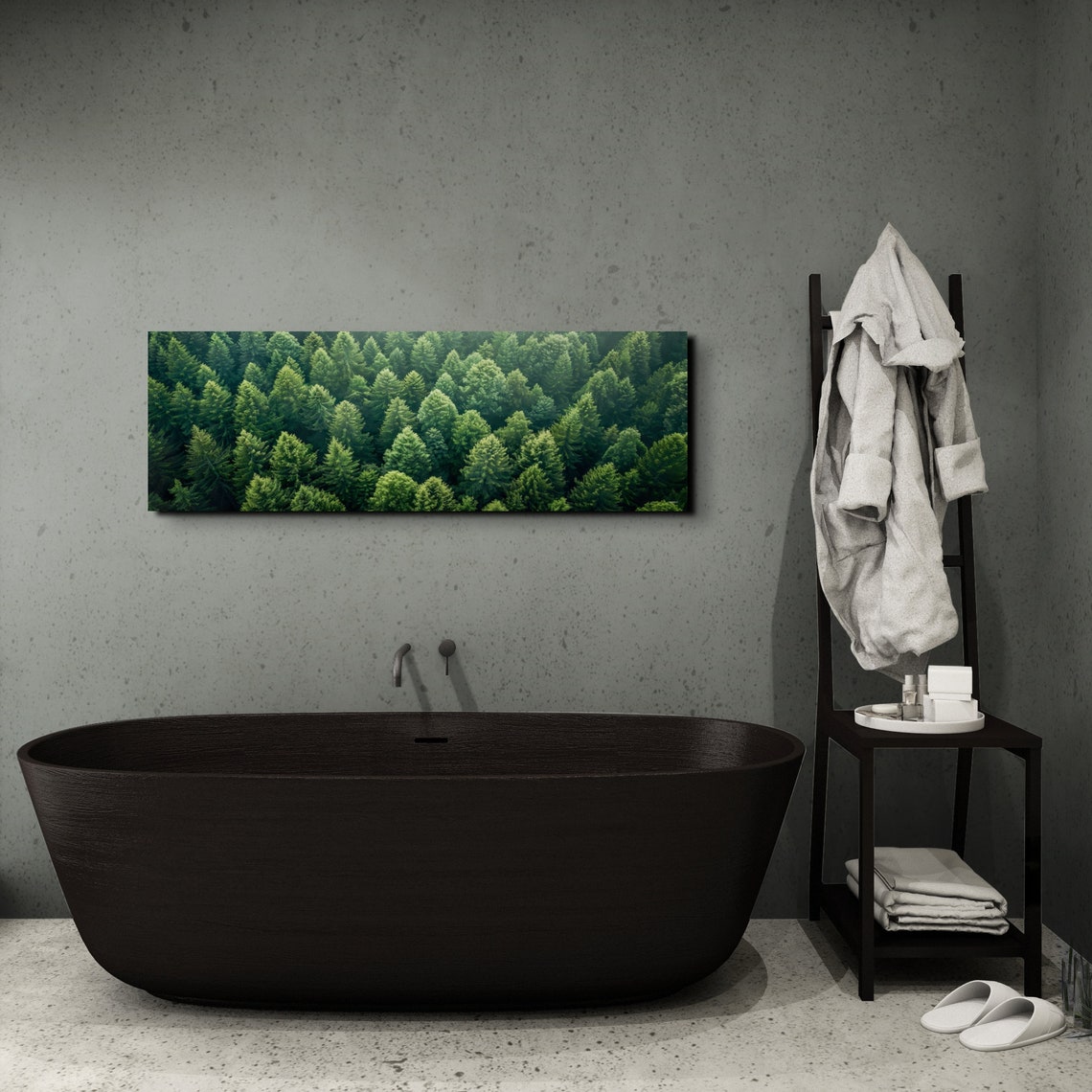 Aerial Forest Canopy Top Down Green Treetops Panoramic Poster - Image 7