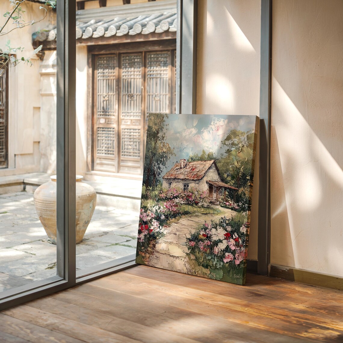 Charming Cottage With Flower Garden, Rustic Landscape - Image 5