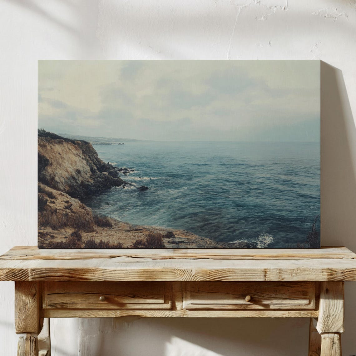Serene Coastal Cliff Ocean View Seascape Tranquil Nature Poster - Image 7