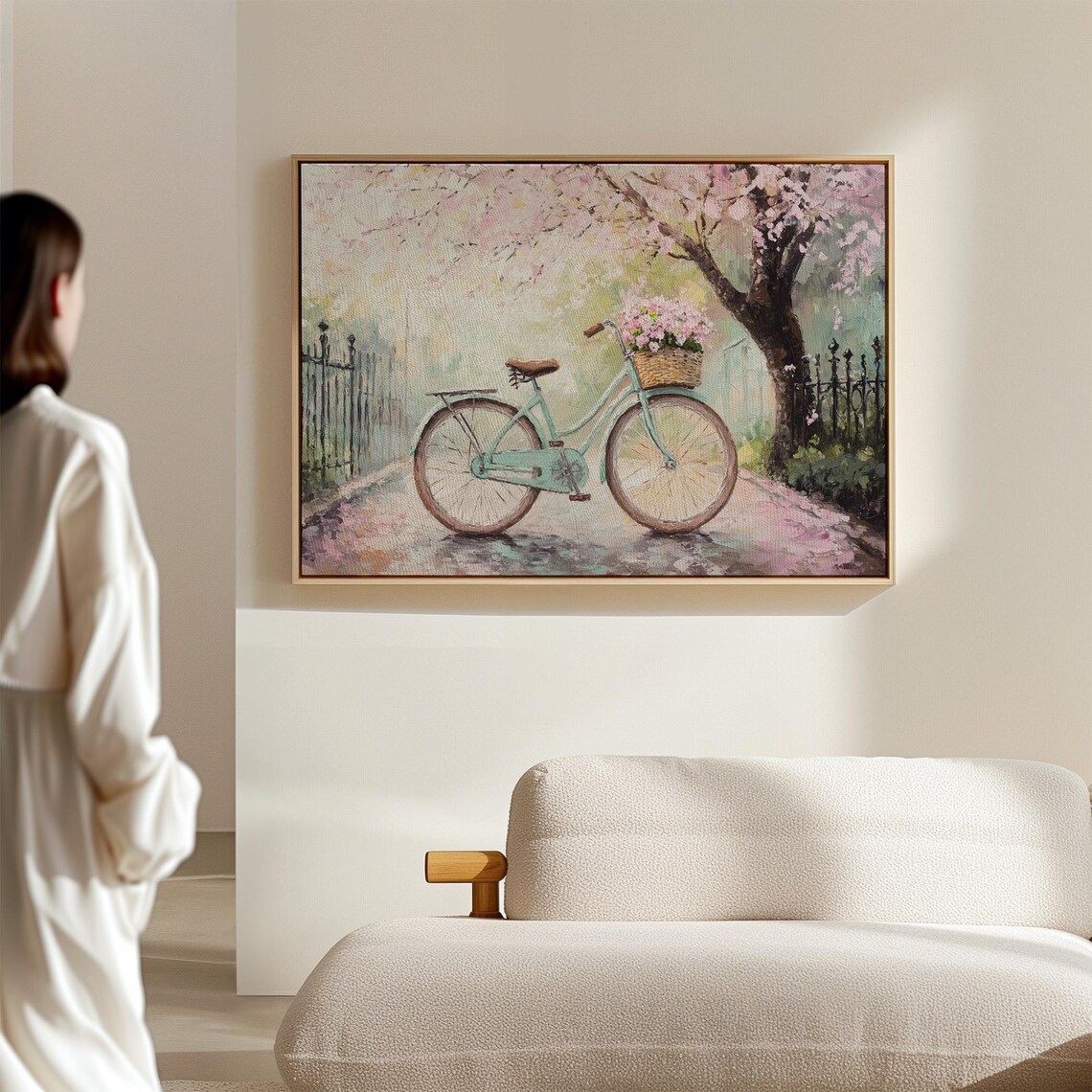 Vintage Bicycle, Romantic Spring Scene With Flowers - Image 7