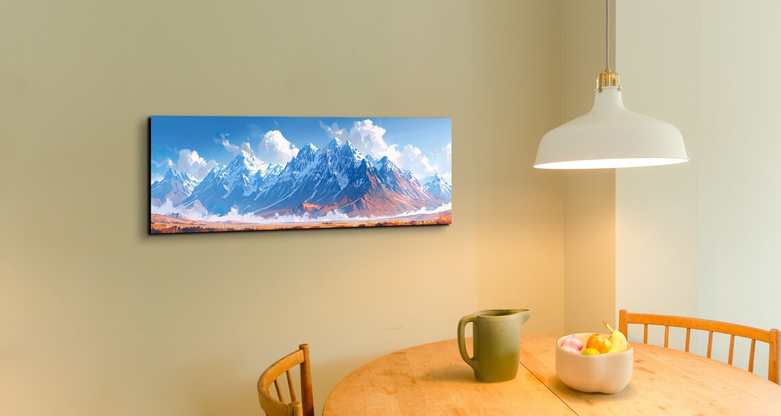 Brooks Mountain Range, Mid Century Modern Panorama - Image 7