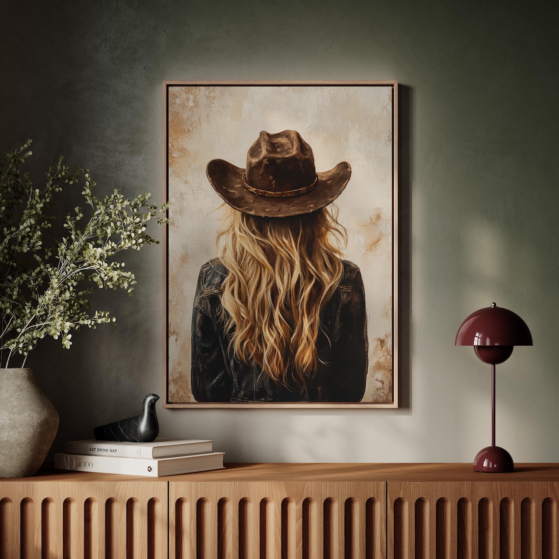 Western Cowgirl Poster, Rustic Vintage Country Decor - Image 5