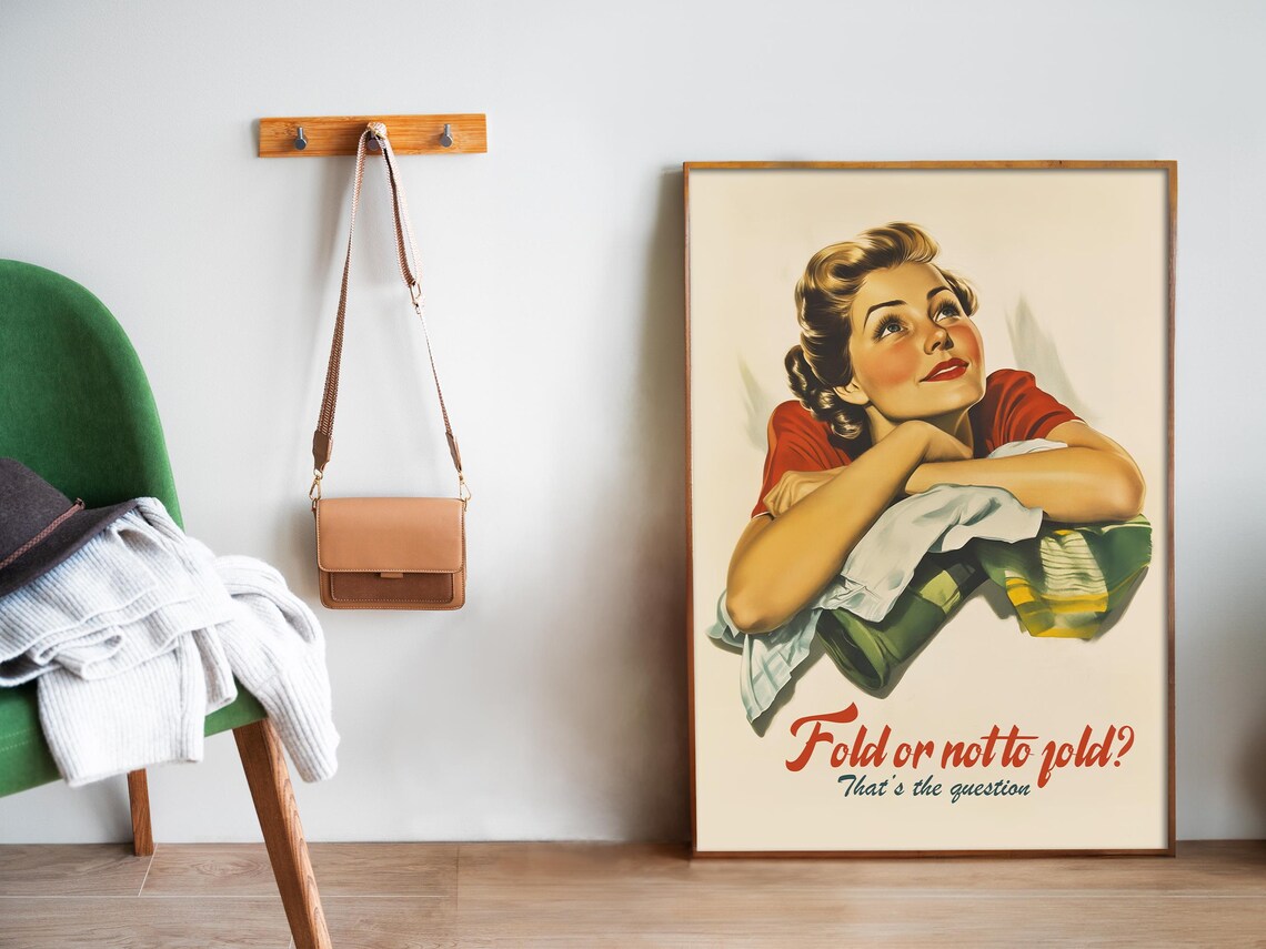 Retro Laundry Wall Art, Funny Utility Room Decor - Image 5