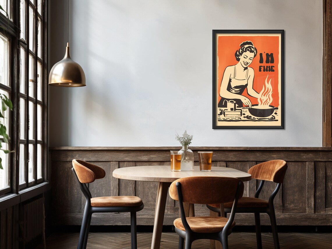 Retro Atomic Age Kitchen Wall Art, 50s Poster - Image 4