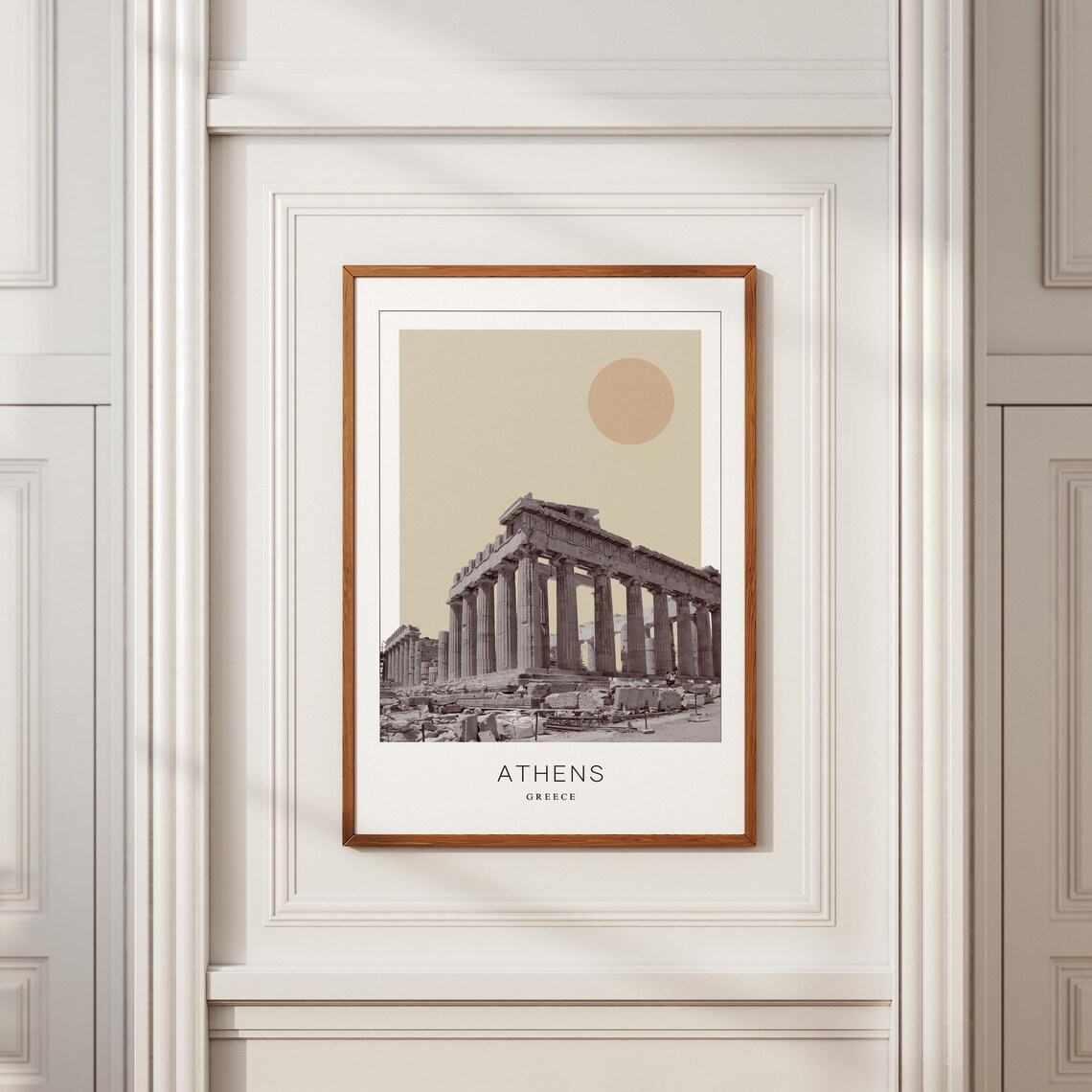 Athens Minimalistic Travel Poster, Greece Art Print - Image 2