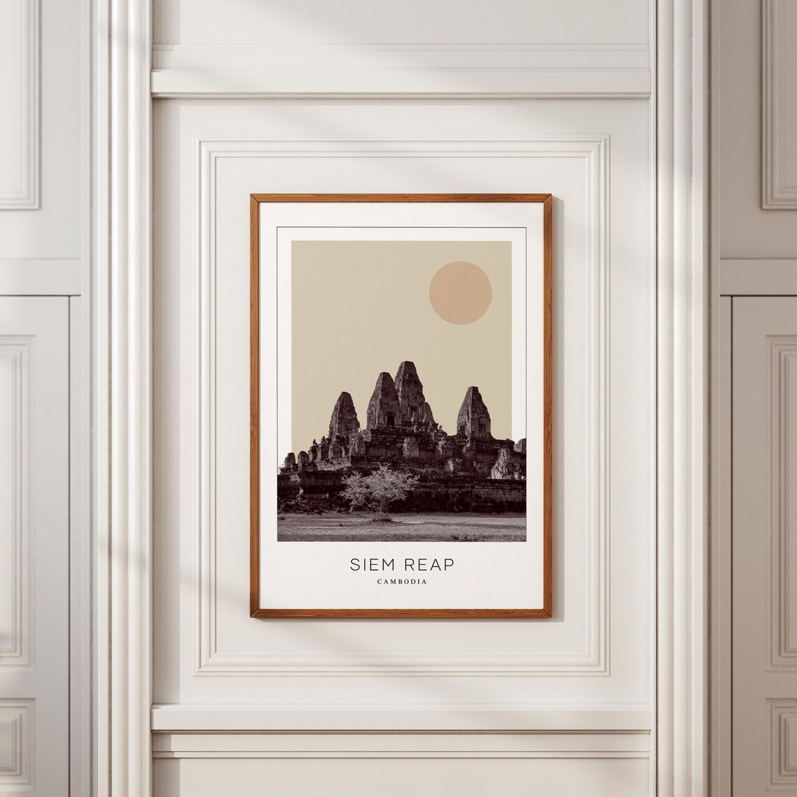 Siem Reap Minimalist Travel Poster, Cambodia - Image 2