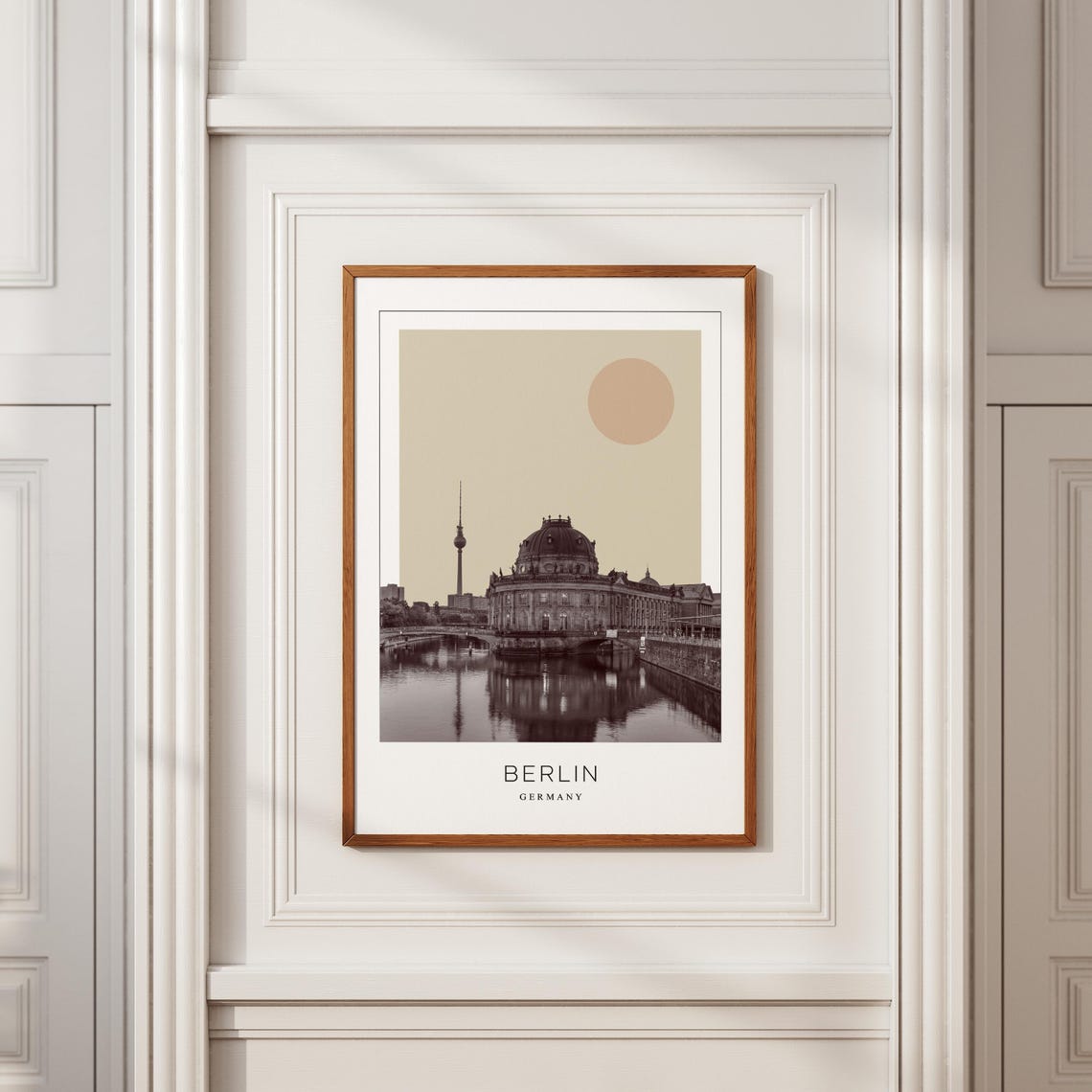 Berlin Germany Museum Island Bode Museum Minimalist Travel Poster - Image 2