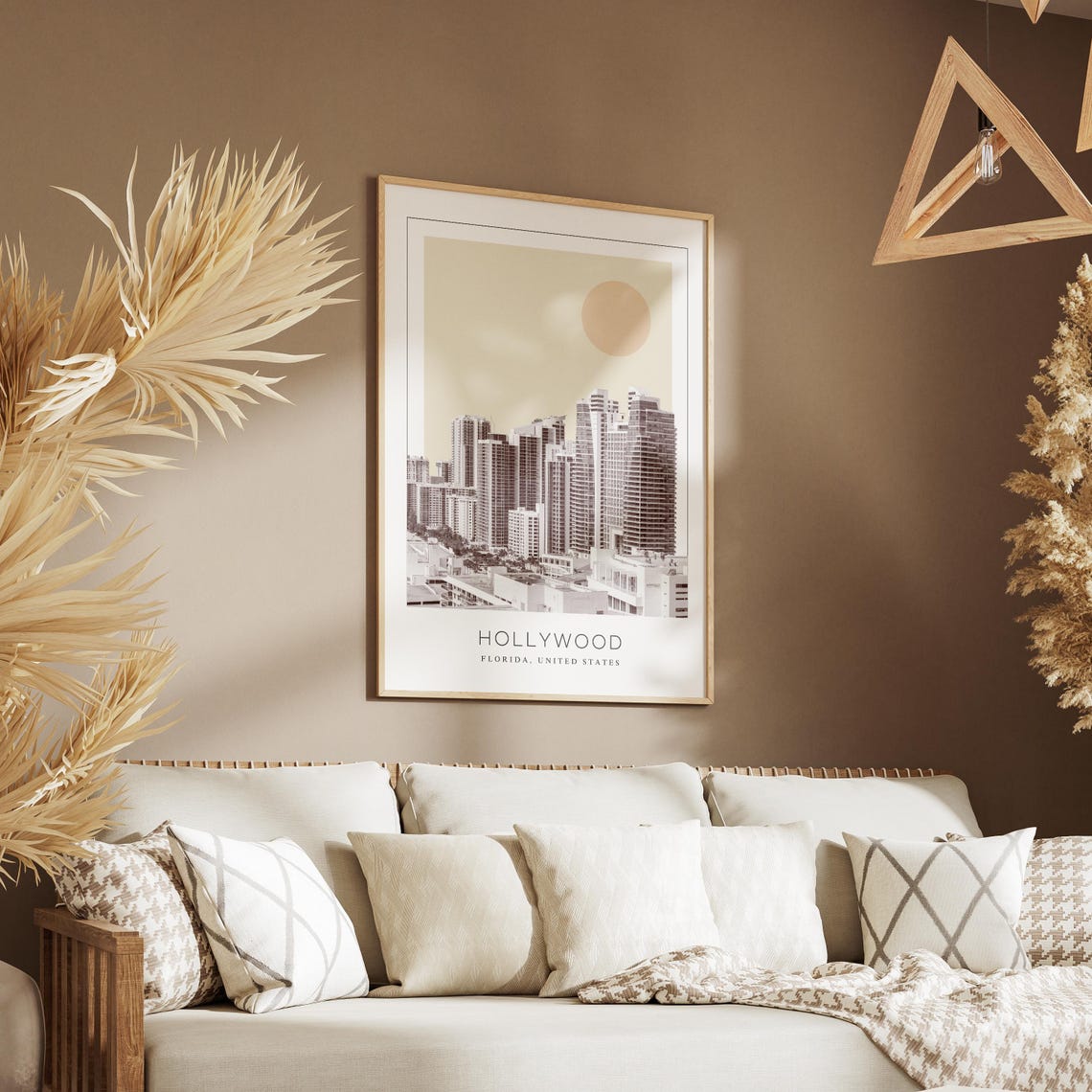 Hollywood Florida Beachfront High Rise Towers Skyline View Poster - Image 3