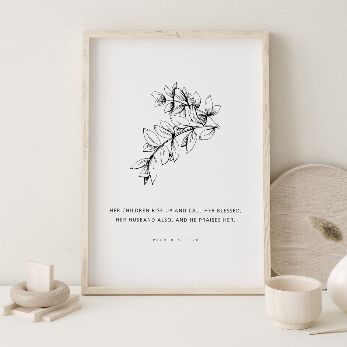 Proverbs 31:28 Her Children Rise Up, Minimal Scripture
