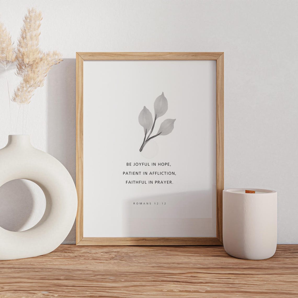 Romans 1212 Be Joyful In Hope Bible Verse Scripture Home Decor Art Christian Wall Gift
