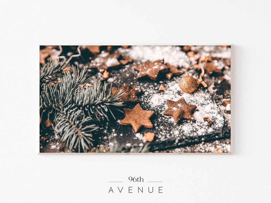 Christmas Cookies Cozy TV Art Print