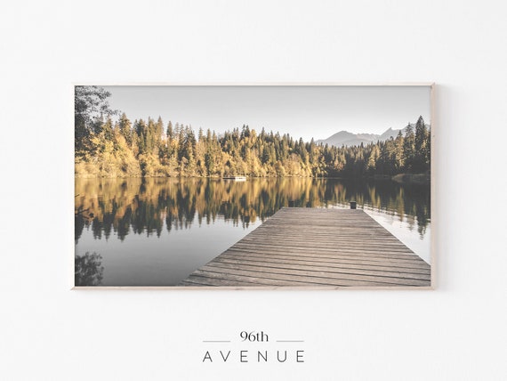 Lake Landscape Art For Frame TV