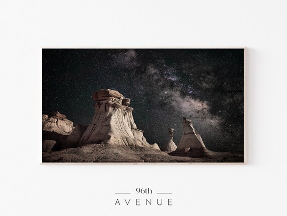 Frame Tv Art Milky Way Art For Tv Desert Landscape Frame Tv Art