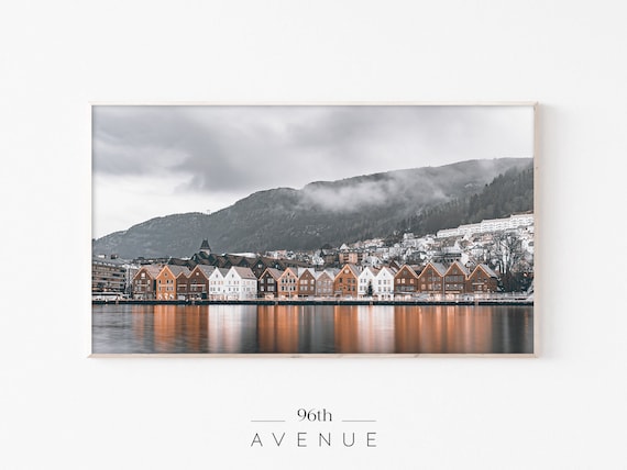 Norway City Landscape Travel Poster