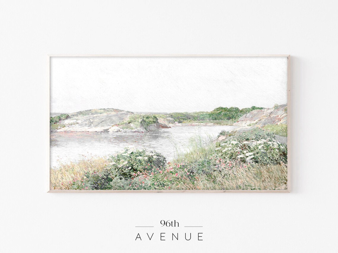 Spring Landscape Vintage Painting Travel Poster